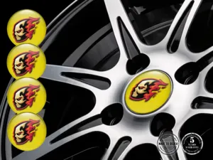 Domed Emblem Version Car Rim Sticker